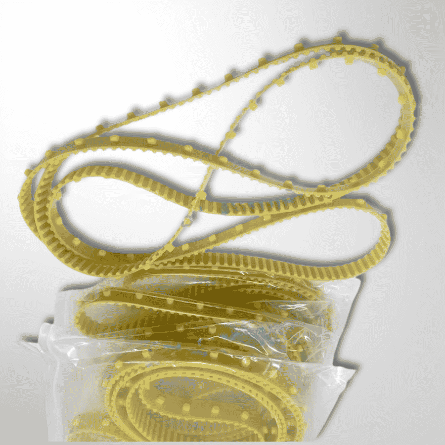 Tooth Yellow Timing Belt with Button for Carding Machine