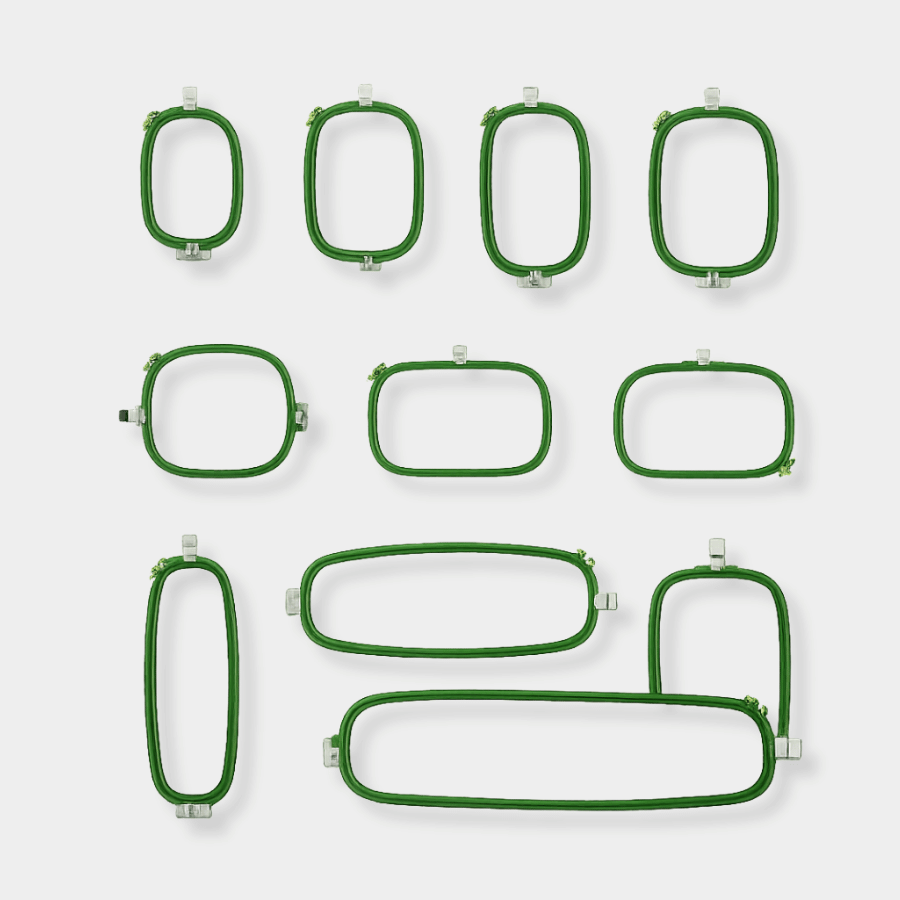 Embroidery Plastic Green 550*360 mm Frame Hoop